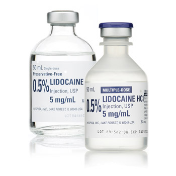 ویال لیدوکائین